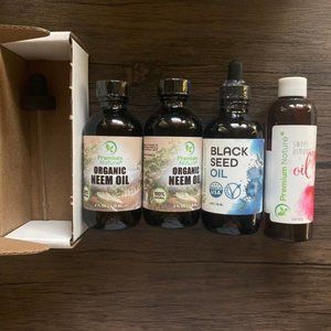 New sealed bundle of 3 bottles Premium Nature pure natural cold press essential